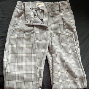 Takara Gray Plaid Pants/ Women’s Tall/ High Waist/ Only worn once